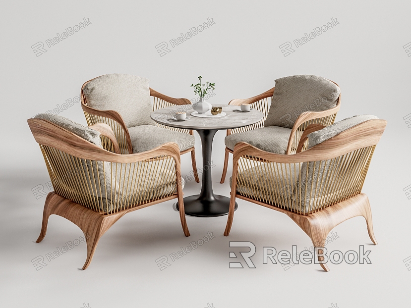 Modern leisure sofa combination leisure table and chair negotiation table and chair model