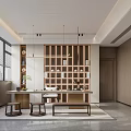 Modern Office Interior Design With Open Layout Large Windows City View Sofa Desk And Bookshelves