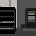 Designer Black And Gray Wine Coolers For Modern Kitchen Space
