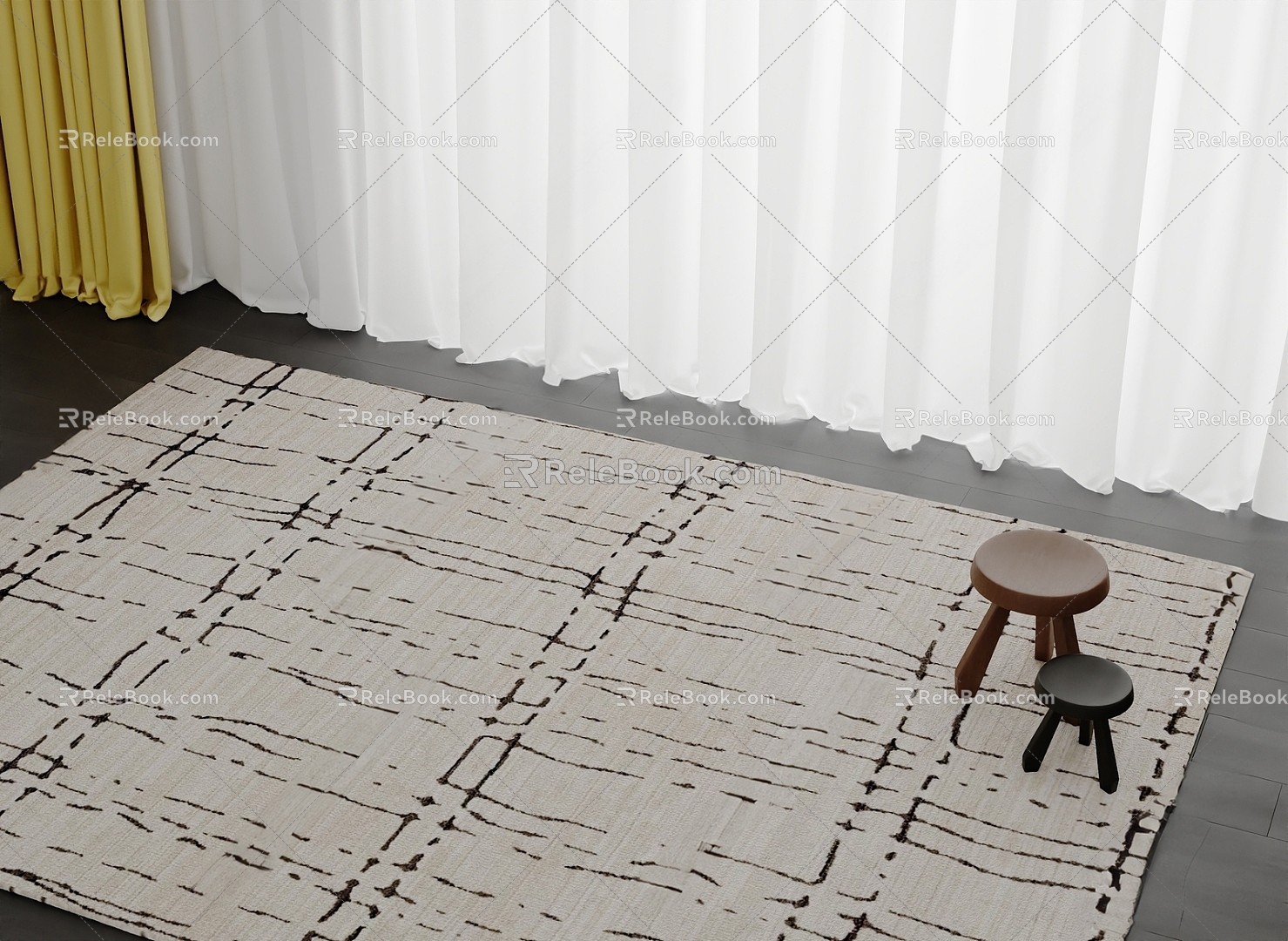 Square carpet 3d model