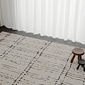 Square carpet 3d model