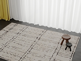 Square carpet 3d model