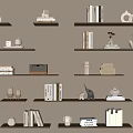 Modern Wall Shelf Storage Rack 3d model