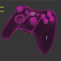 Ergonomic Black Game Controller With Colorful Buttons For Electronic Gaming