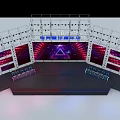 Esports Planet Carnival Stage With Dynamic Lighting And Vibrant Decorations