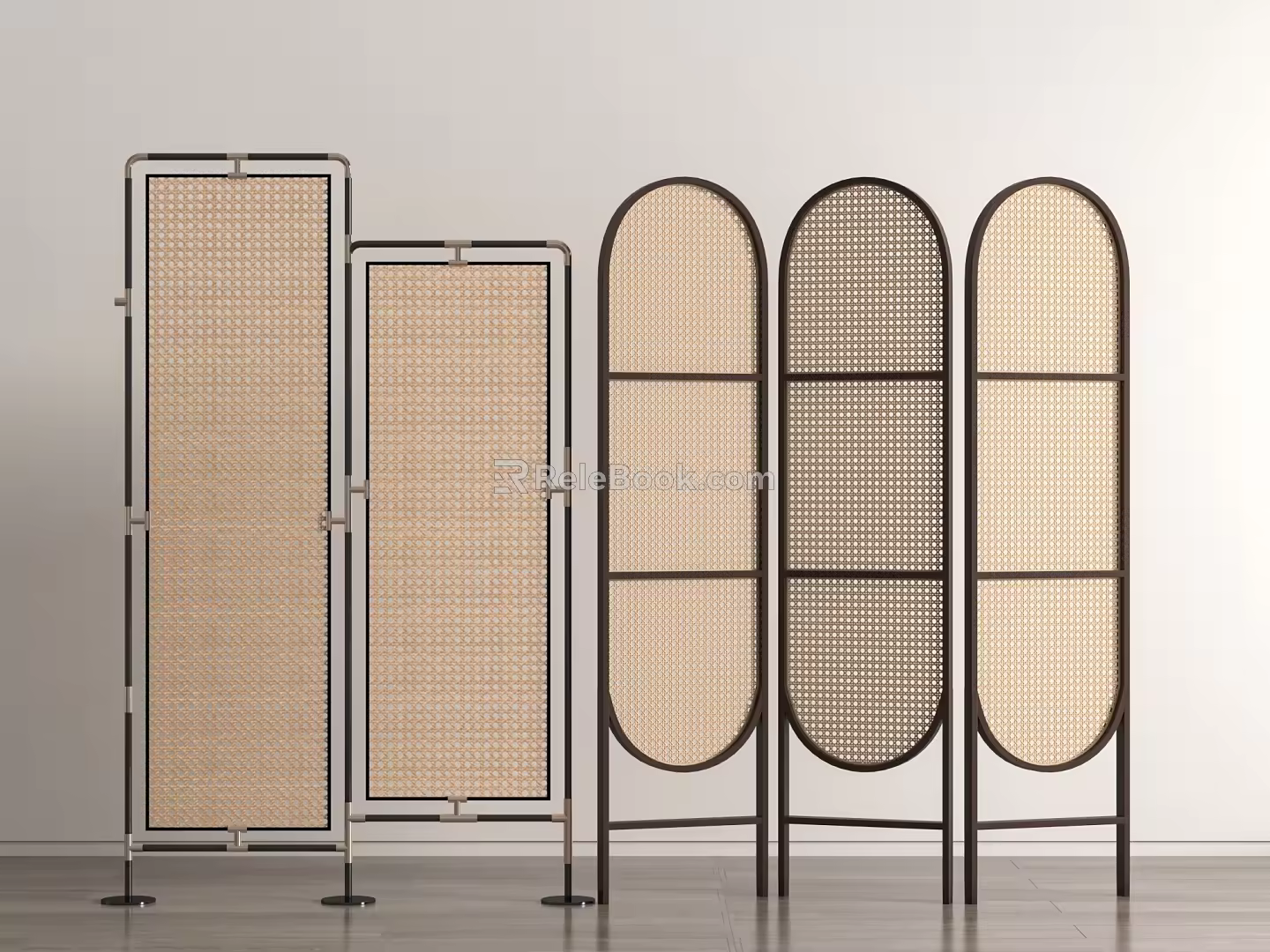 Rattan Screen Hollow 3d model