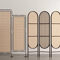 Rattan Screen Hollow 3d model