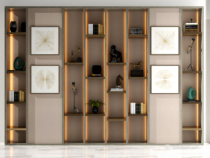 Modern Decorative Cabinet Simple Display Cabinet Decorative Cabinet texture