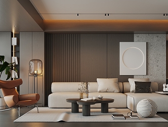 modern living room 3d model