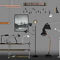 Modern lamp combination 3d model