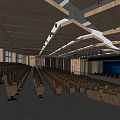 Report Hall 3d model