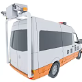 China Road Rescue Utility Vehicle With White Orange Body And Emergency Lights