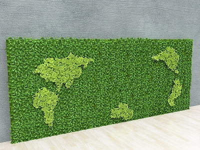 plant wall green plant grass 3d model