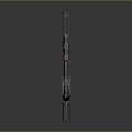 Black Tactical Submachine Gun With Attached Ammunition Cartridge Modern Design And Ergonomic Grip