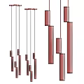 Modern chandelier signal vertical 3d model