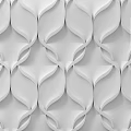 Elegant Modern Wall Design with Decorative Curved Patterns and Smooth White Texture