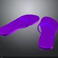 Bright Pink Flip Flops Casual Comfortable Lightweight Summer Footwear Fashion Style