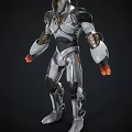 Modern Robot Flathead Space Warrior 3d model