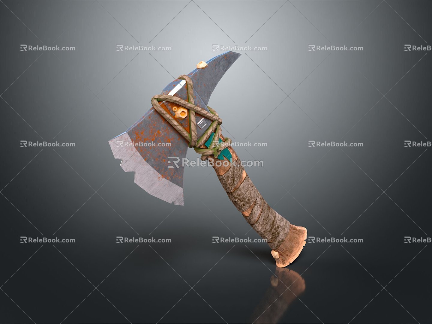 Tomahawk Axe Wooden Axe Handle Axe Mountain Axe Chopping Wood Axe Chopping Wood Axe Magic Axe 3d model