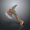 Tomahawk Axe Wooden Axe Handle Axe Mountain Axe Chopping Wood Axe Chopping Wood Axe Magic Axe 3d model