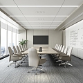 Modern Conference Room 3d model