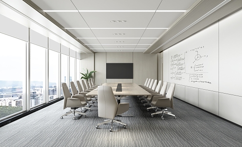 Modern Conference Room 3d model