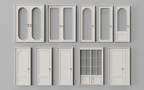 Modern Door Guest Room Door Single Door Wooden Door Swing Door 3d model