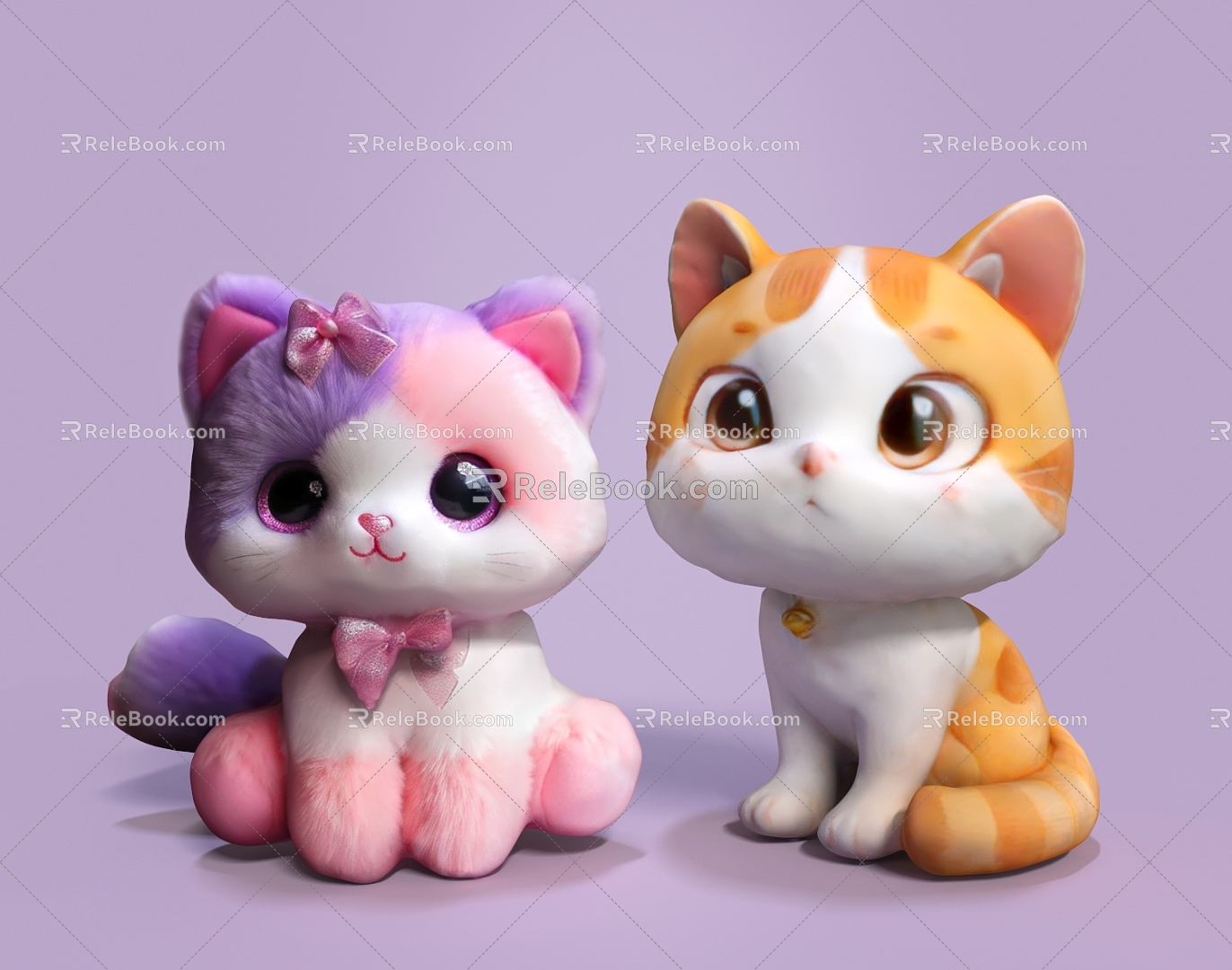 Pet Cat Pet Cat Cartoon Cat Toy Cute Cat Cute Pet 3d model