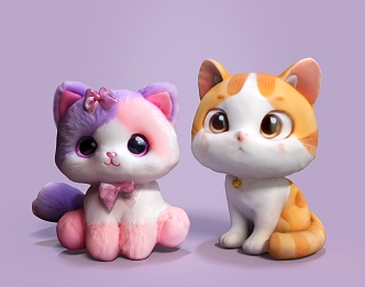 Pet Cat Pet Cat Cartoon Cat Toy Cute Cat Cute Pet 3d model