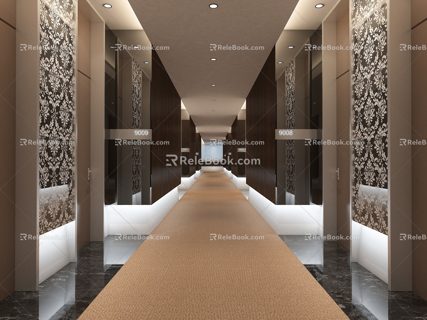 Hotel Corridor Hotel Away Restaurant Corridor Hall Away Catering Away Club Corridor Office Away model