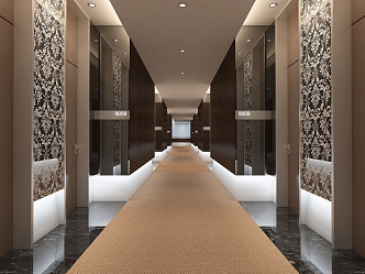 Hotel Corridor Hotel Away Restaurant Corridor Hall Away Catering Away Club Corridor Office Away 3d model