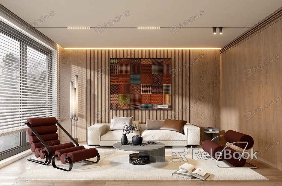 Modern Minotti living room model