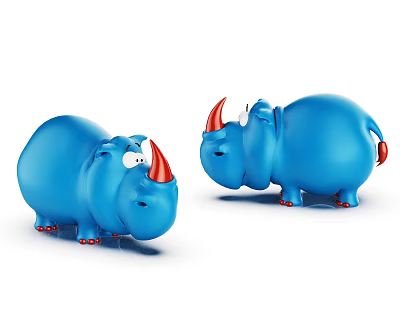 Modern Game Characters Cartoon Characters 3d model