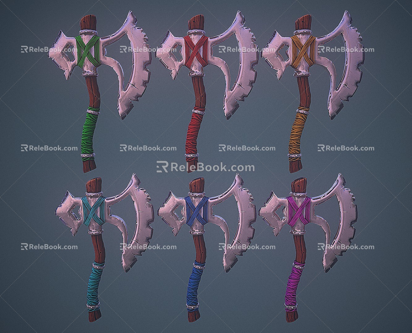 Axe Tomahawk Axe PBR Process Hand-painted Sub-era Game Wind Realistic Wind Weapon Weapon 3d model