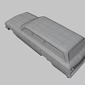 rusty car 3d model
