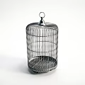 Minimalist Metal Wire Birdcage Decorative Ornament Set With Ring Top For Home Decor