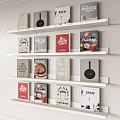 Decorative Bookshelf Books Books 3d model