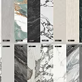 Various Marble Texture Wall Panels With Natural Patterns For Interior Design 3d model