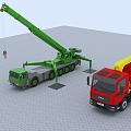 Crane Truck Crane 3d model