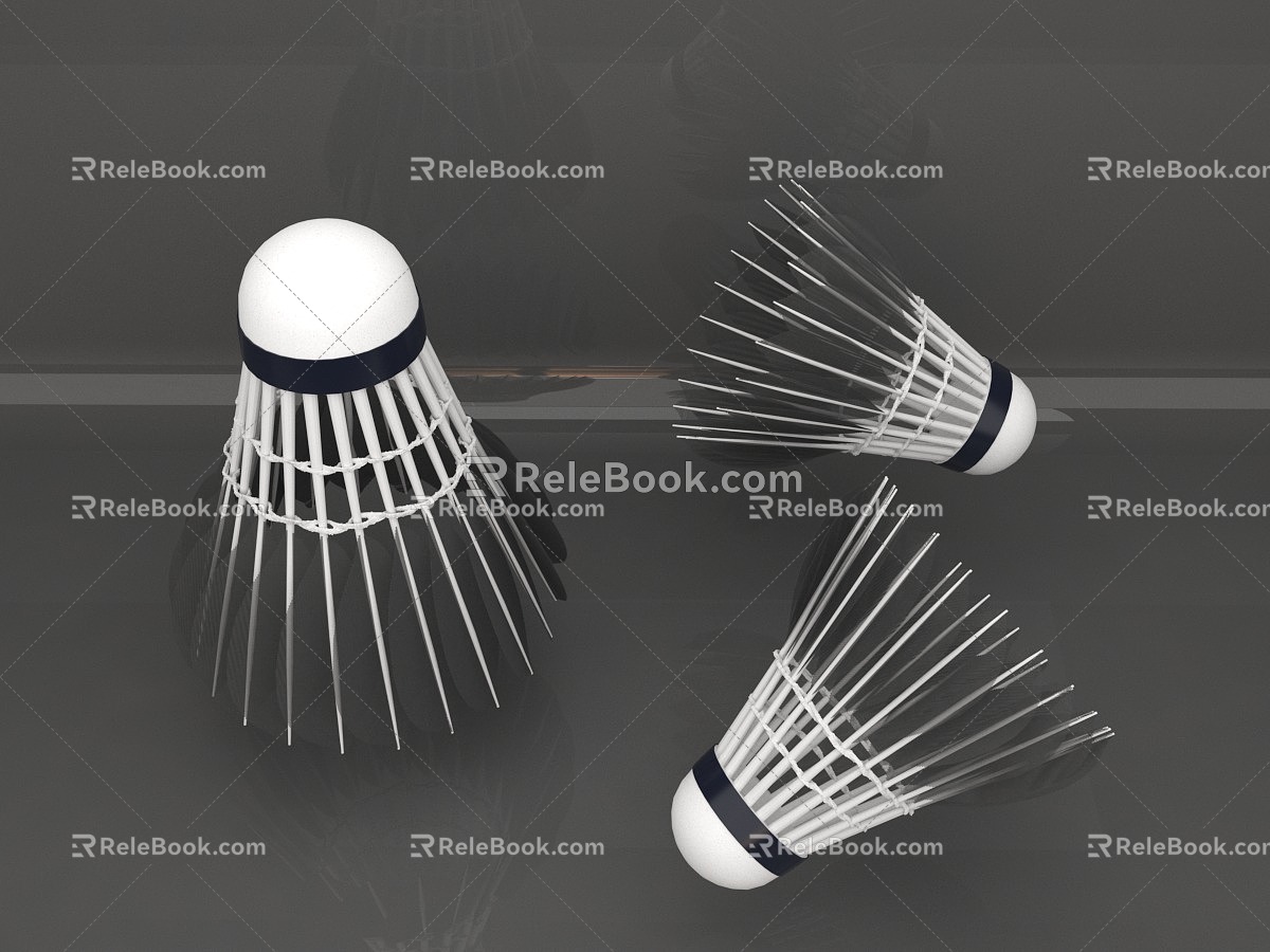 badminton ball sports fitness sports 3d model