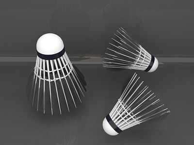 badminton ball sports fitness sports 3d model