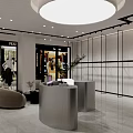 SHENGDIYI Clothing Store with Window Display Mannequins in Black Dresses Modern Glass Door Bright Interior