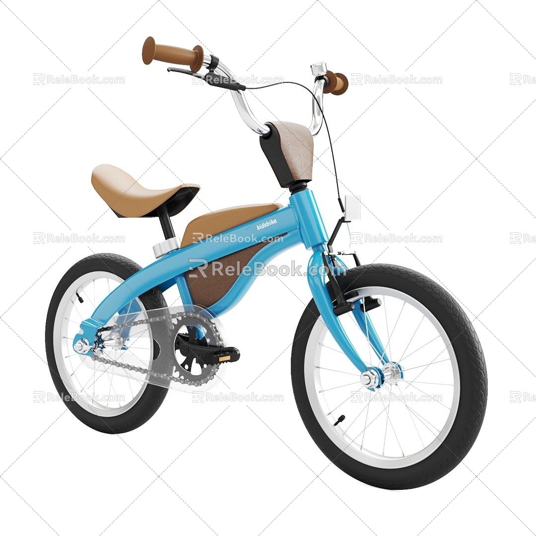 Children's bicycle toy car 3d model