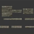 Natural Stone Scene Construction Components Including Steps And Long Blocks