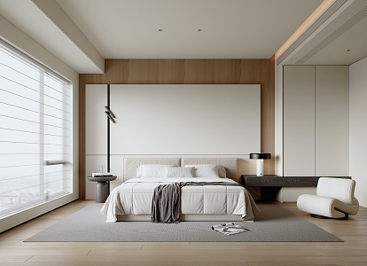 Minimalist Bedroom 3d model