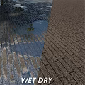 Outdoor Ground Surface Neatly Laid With Patterned Bricks And Natural Shadows