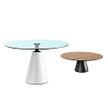 Modern Round Table Combination 3d model