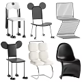 Modern Stylish Dining Chairs With Unique Designs Metal Frames And Various Shapes