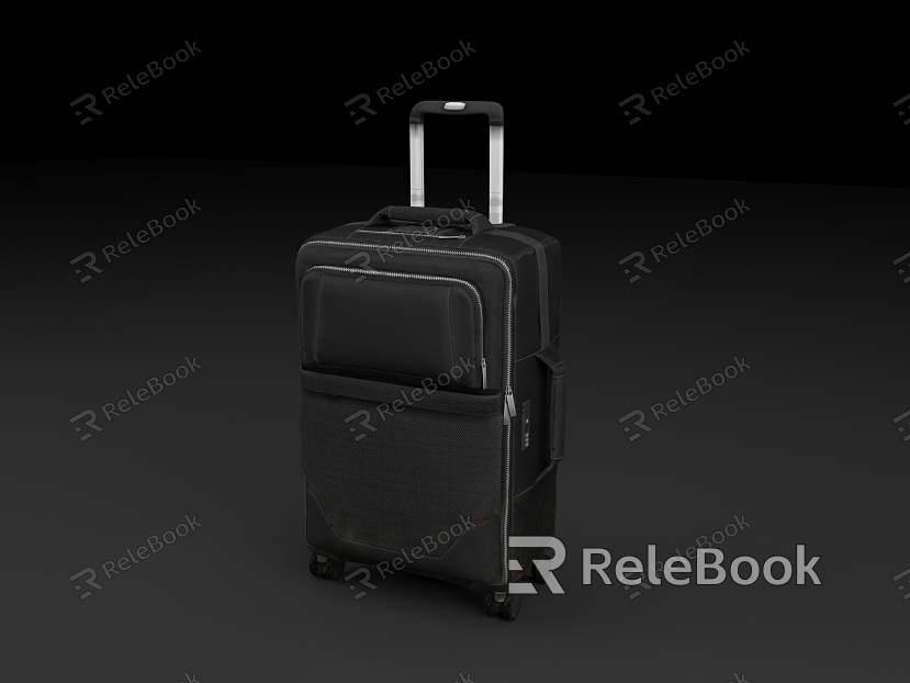 Luggage Black Luggage Realistic Luggage Old Luggage model