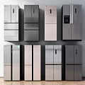 Modern refrigerator 3d model